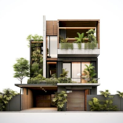 طراحی نمای مدرن مسکونی
