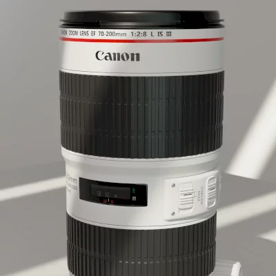 مدل سازی لنز عکاسی canon